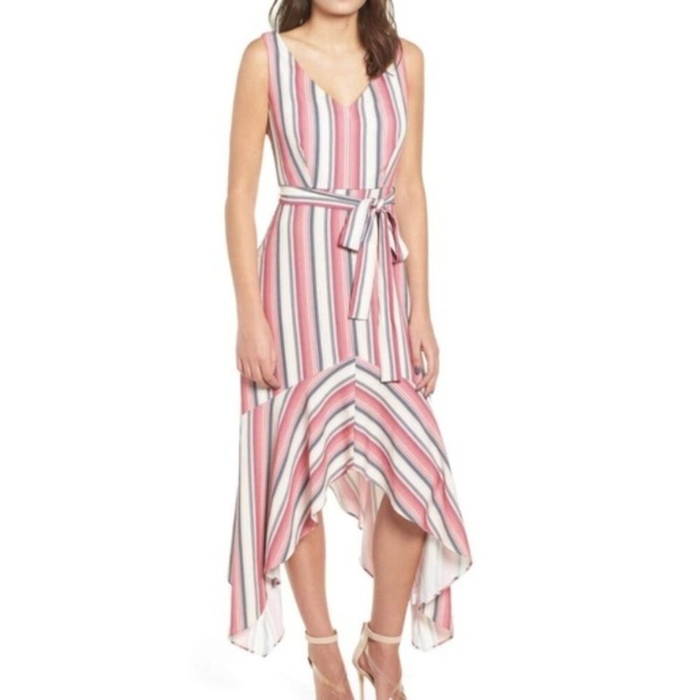 NWT Leith sharkbite Stripe Maxi Dress (O20)